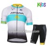 Conjunto Maillot + Culotte Corto 2017 Astana Pro Team Niños N002